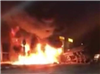 2 xe container tông nhau kinh hoàng, đôi vợ chồng kẹt trong cabin chết cháy
