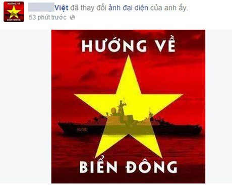 Giới trẻ "dậy sóng" đổi avatar hình cờ Tổ quốc, hướng về biển Đông