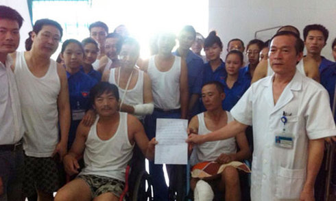 Công nhân Trung Quốc viết thư cảm ơn bác sĩ Việt Nam
